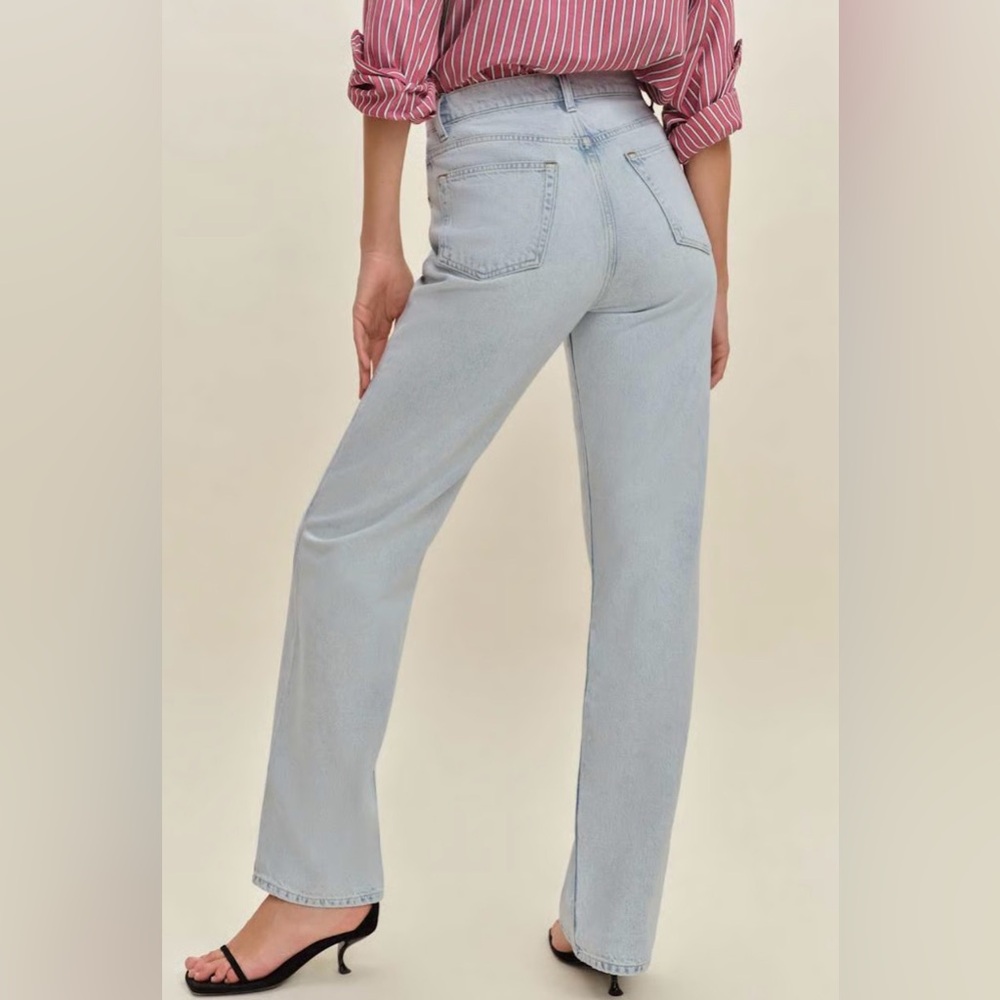 Reformation Val 90s Midrise straight Jean sz 27 - Picture 2 of 10